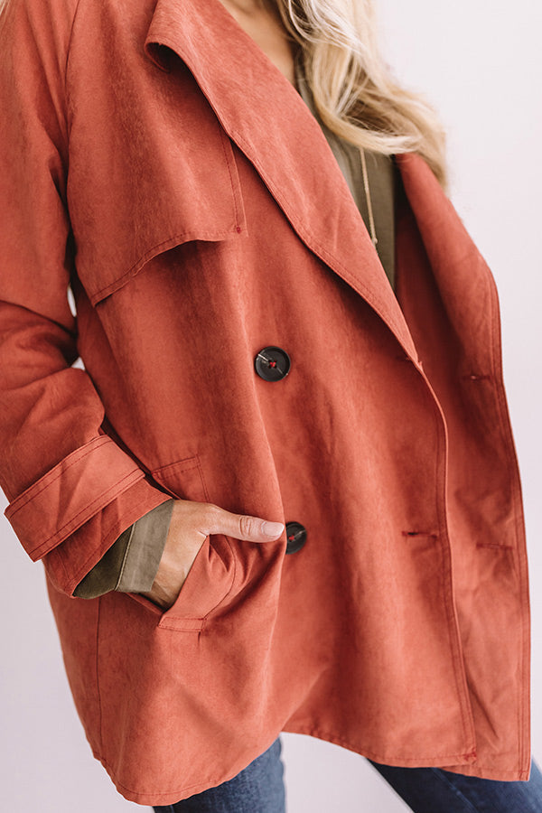 Manhattan Breeze Light Weight Jacket In Rust Image - 2