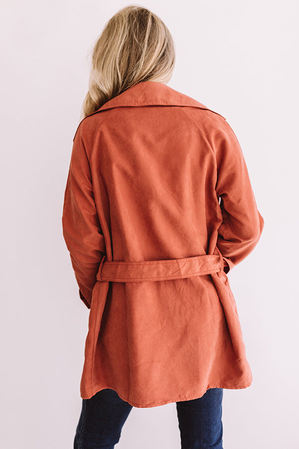 Manhattan Breeze Light Weight Jacket In Rust Image - 3