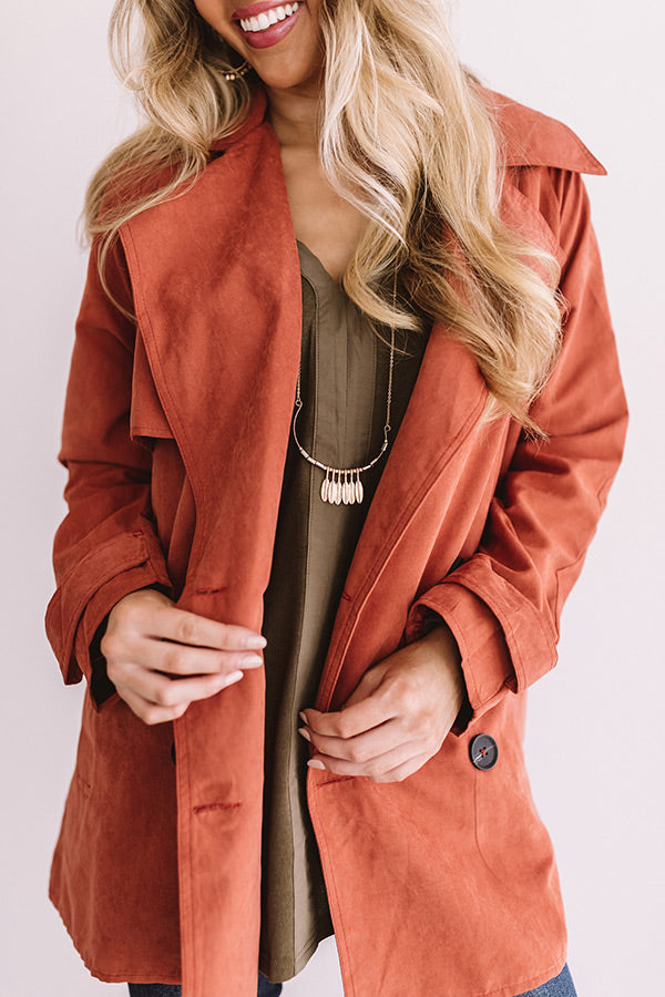 Manhattan Breeze Light Weight Jacket In Rust Image - 4