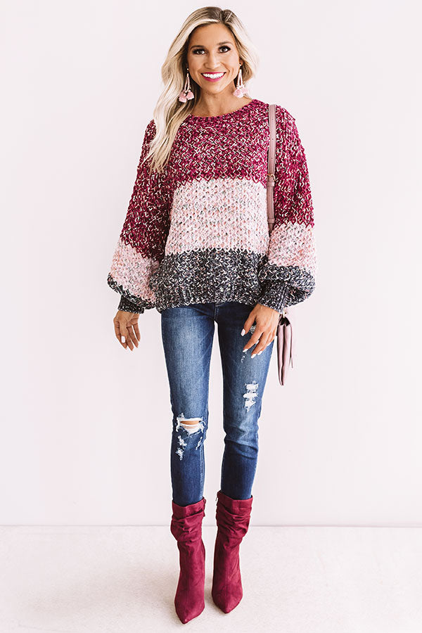 Cabin Party Chenille Knit Sweater Image - 1