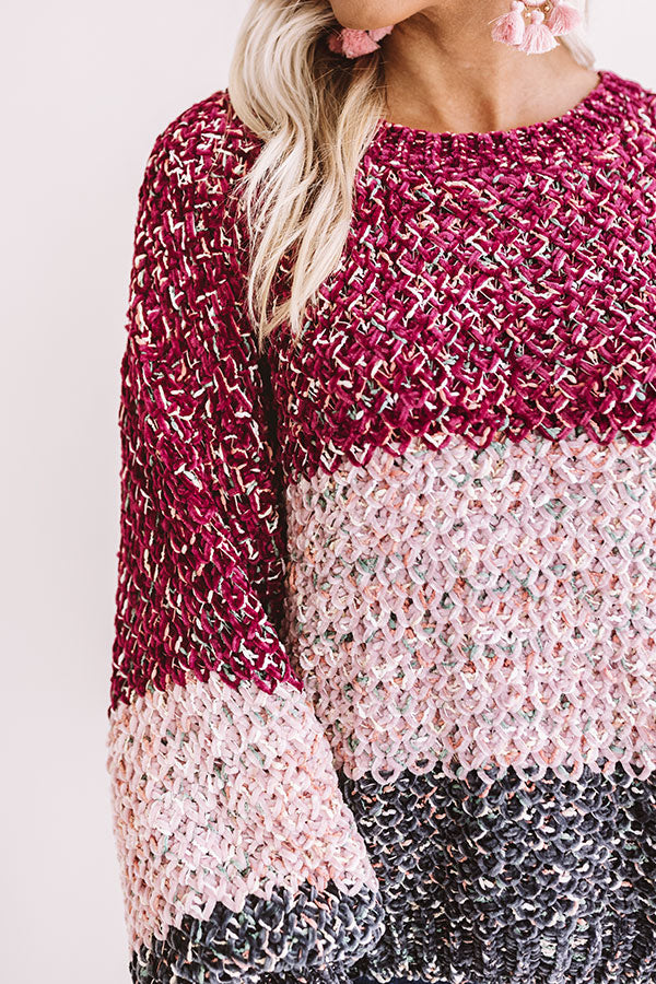 Cabin Party Chenille Knit Sweater Image - 2