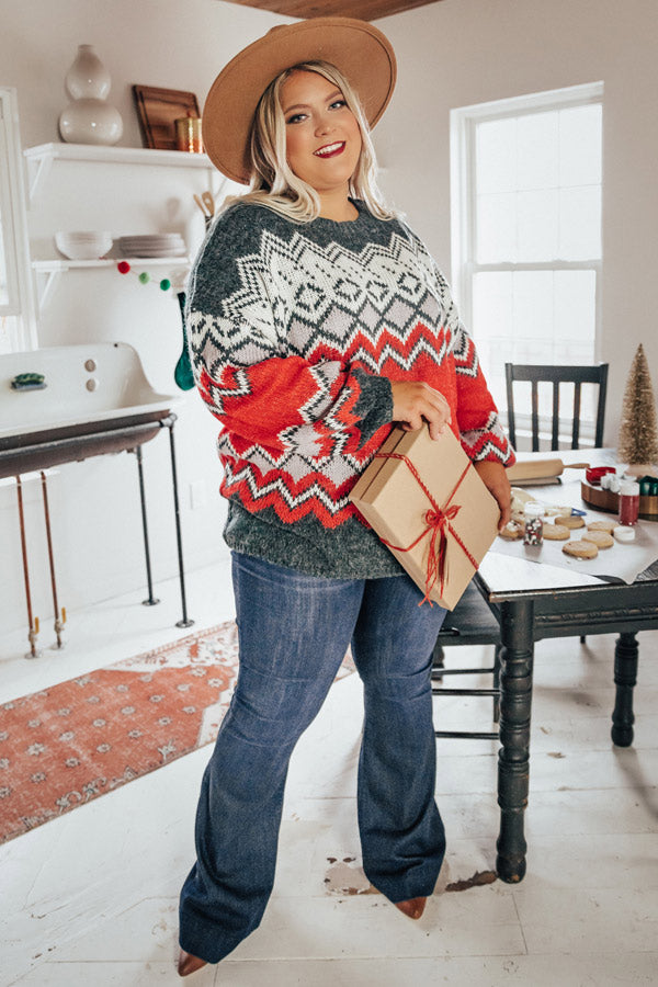 Mountain Views Shift Sweater Curves Image - 3