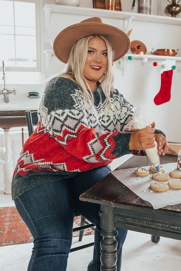 Mountain Views Shift Sweater Curves Image - 4