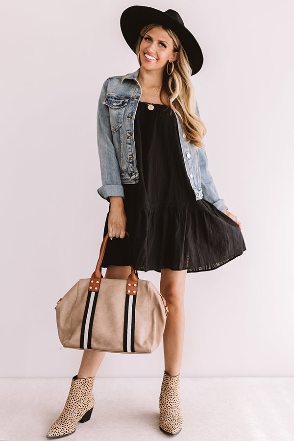 Brooklyn Happy Hour Shift Dress In Black Image - 2