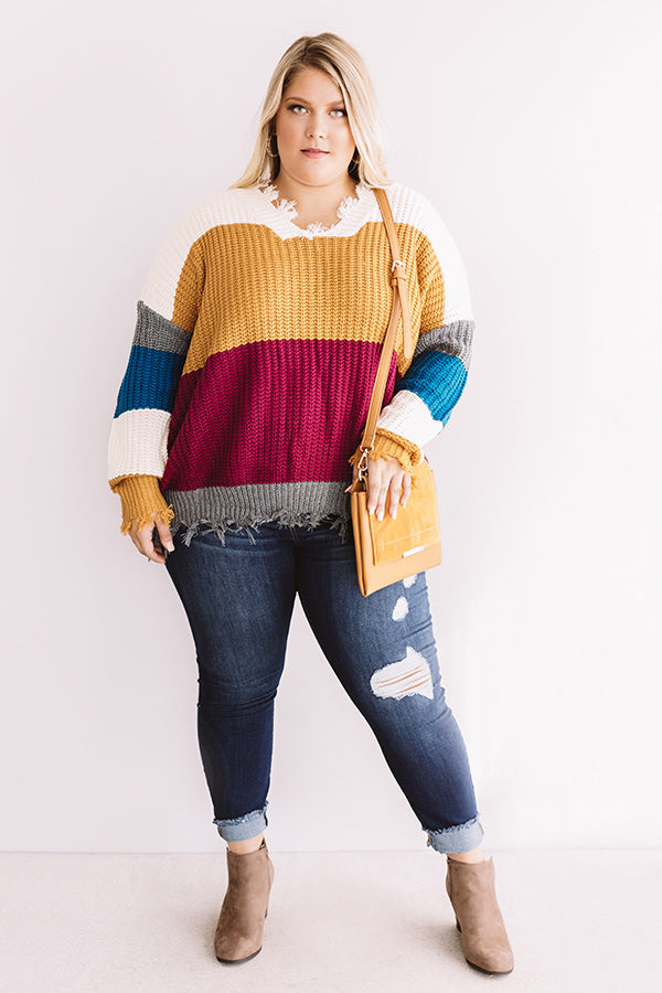 Cabinside Cuddles Knit Sweater In Ivory Curves Image - 3