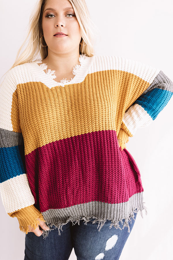 Cabinside Cuddles Knit Sweater In Ivory Curves Image - 2