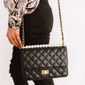 Fancy In France Faux Leather Purse in Black Image - 1