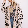 Pinot in Winter Park Leopard Cardigan In Iced Latte Image - 1