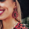 Fancy In France Earrings In Wine Image - 1