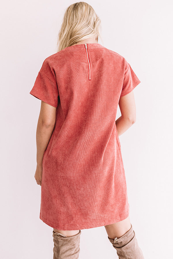 Thankful And Grateful Shift Dress In Red Image - 3