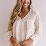 Spot On Babydoll Top In Cream Image - 1