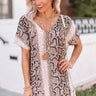Gorgeous Grand Entrance Snake Print Shift Dress Image - 1