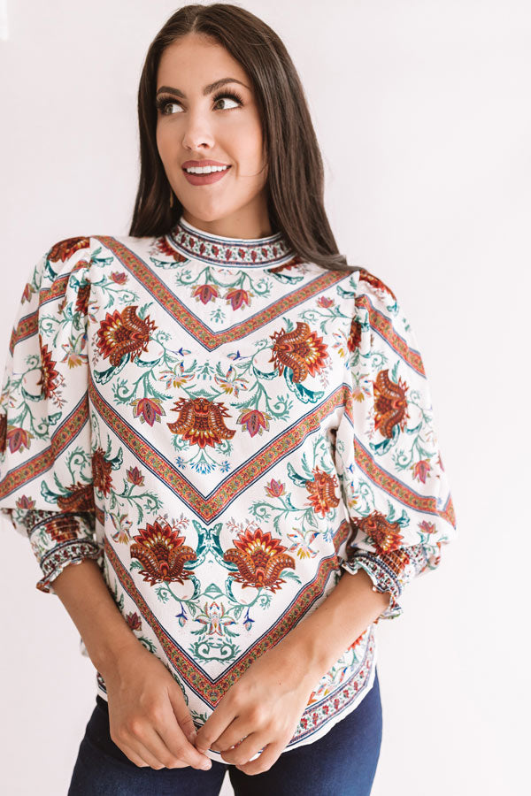 Flower Child Shift Top Image - 4