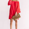 Sweet Sippin' Shift Dress In Red Image - 1