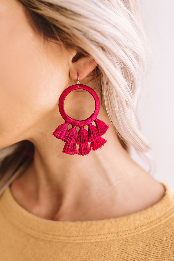 Meant For Margs Earrings In Sangria Image - 2