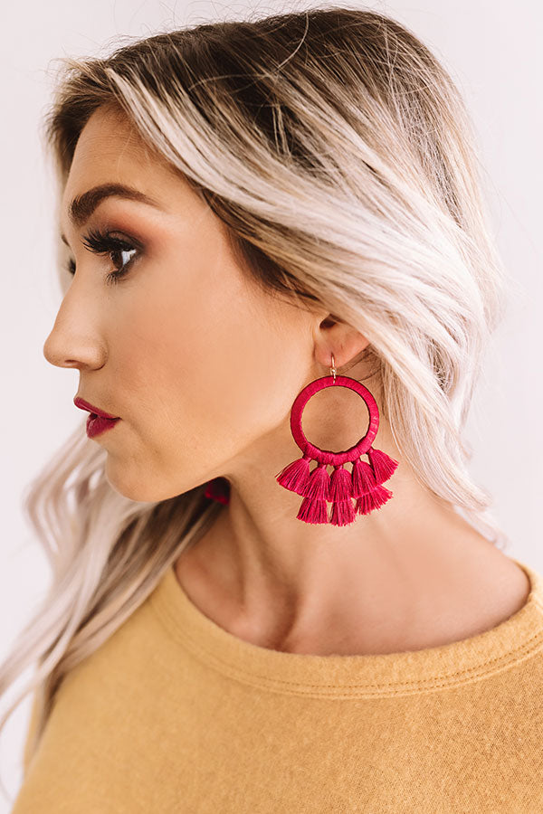 Meant For Margs Earrings In Sangria Image - 1