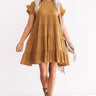 Love Potion Babydoll Dress in Mustard Image - 1