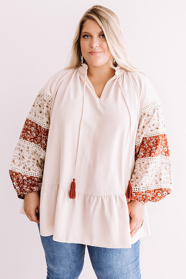 Downtown Daydreams Shift Top In Champagne   Curves Image - 2