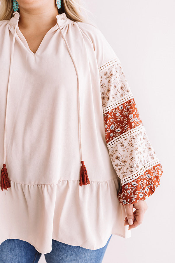 Downtown Daydreams Shift Top In Champagne   Curves Image - 4