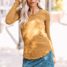 Windy City Night's Ribbed Top In Mustard Image - 1