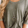 Under The Moonlight Necklace In Dark Grey Image - 1