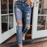 The Mason High Waist Relaxed Skinny In Dark Wash Image - 1