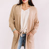 Winter Weekend Knit Cardigan In Iced Latte Image - 1