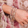 Creme De La Chic Bracelet Set In Rose Image - 1