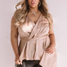 Girls Night Out Satin Top  Curves Image - 1