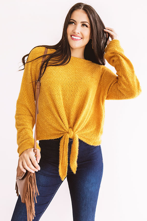 Playing Knit Cool Top In Golden Honey Image - 1