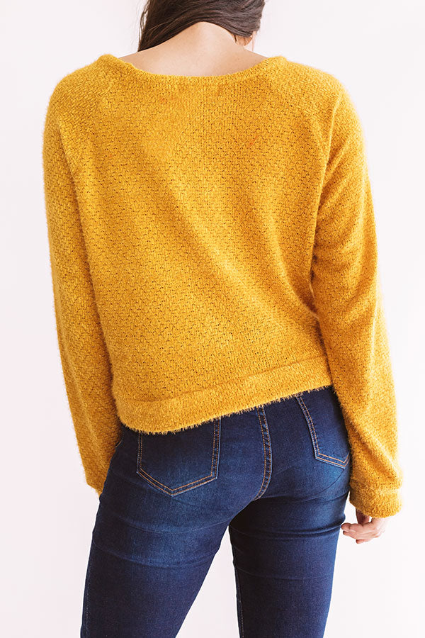 Playing Knit Cool Top In Golden Honey Image - 4