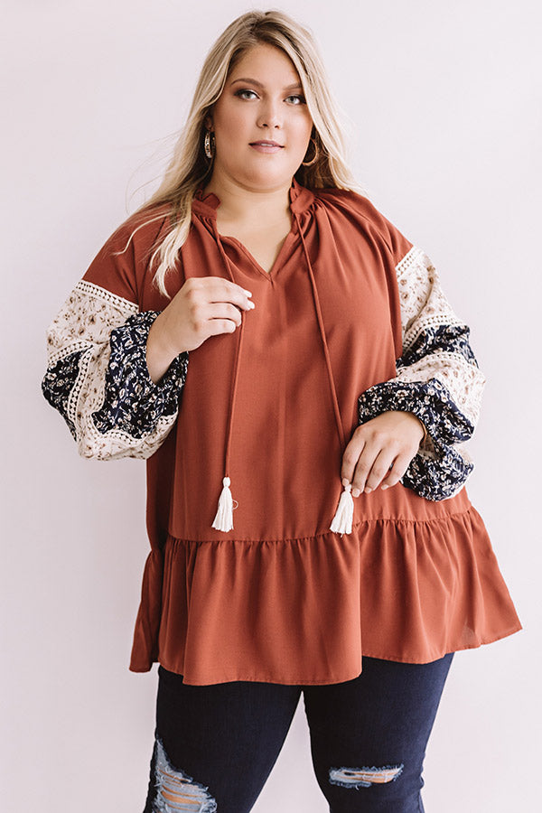 Downtown Daydreams Shift Top In Aurora Red   Curves Image - 4