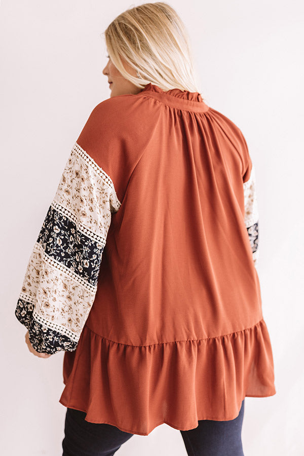 Downtown Daydreams Shift Top In Aurora Red   Curves Image - 5