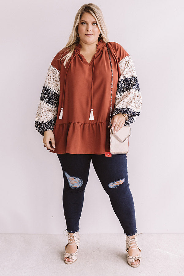 Downtown Daydreams Shift Top In Aurora Red   Curves Image - 3