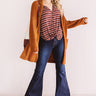 Winter Weekend Knit Cardigan In Rust Image - 1