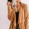 Chills In Chicago Faux Suede Jacket In Camel Image - 1