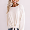 Playing Knit Cool Top In Ivory Image - 1