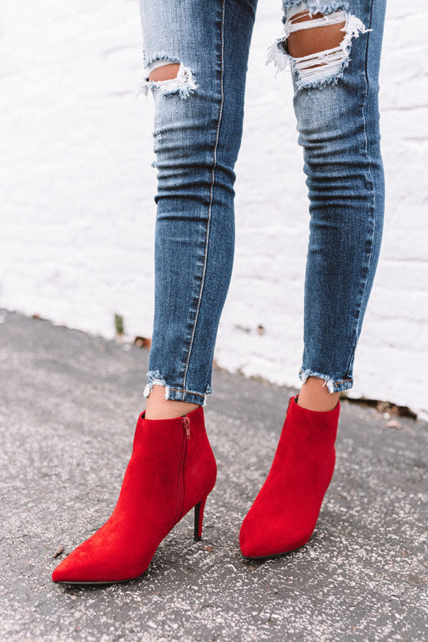 The Hadid Faux Suede Bootie Image - 5