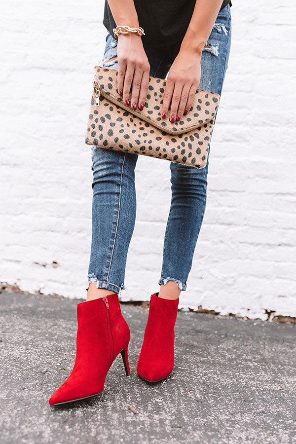 The Hadid Faux Suede Bootie Image - 3