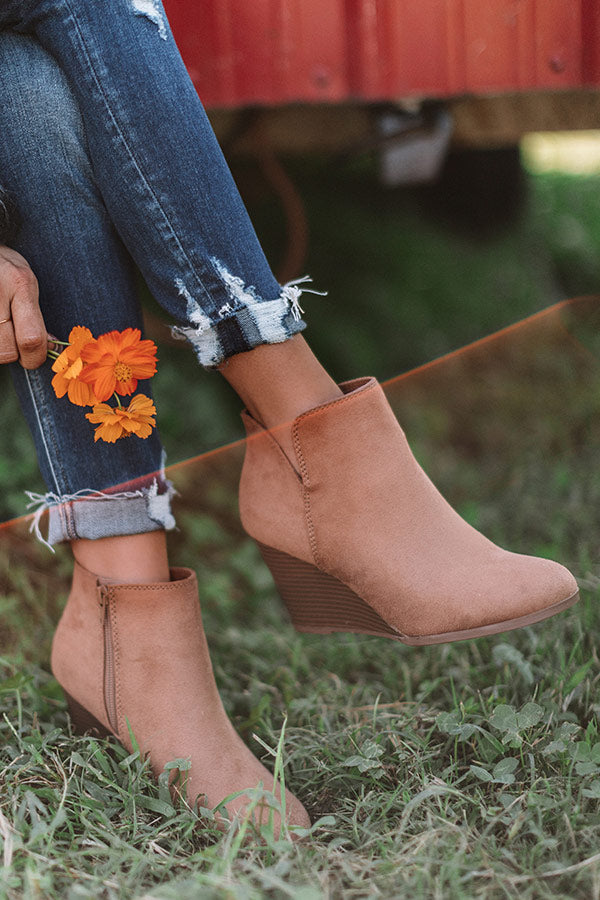 The Macon Faux Suede Bootie In Iced Mocha Image - 1