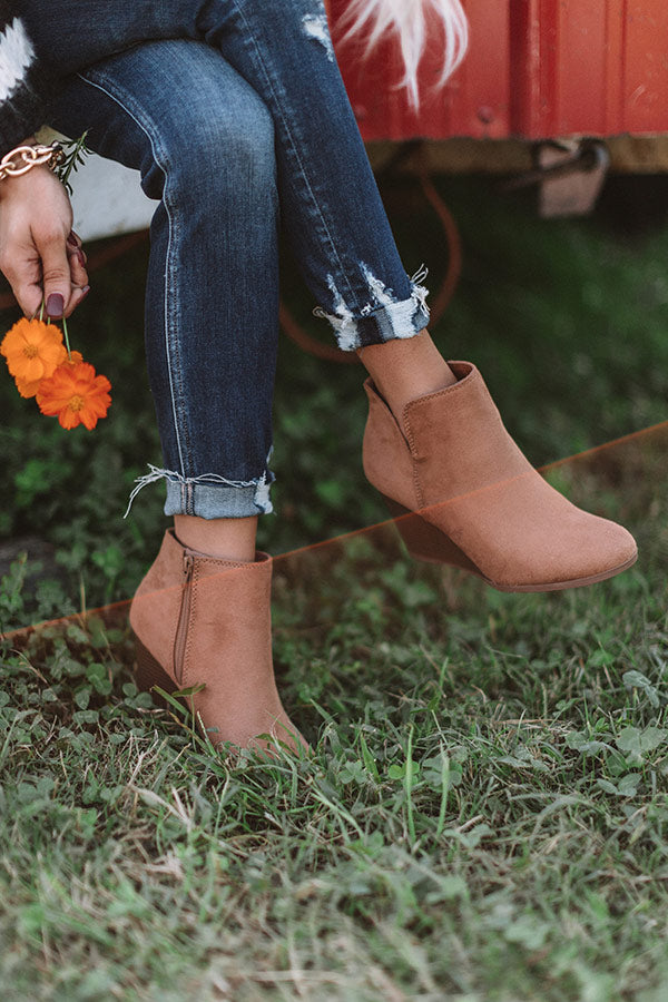 The Macon Faux Suede Bootie In Iced Mocha Image - 4