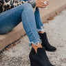 The Macon Faux Suede Bootie In Black Image - 1