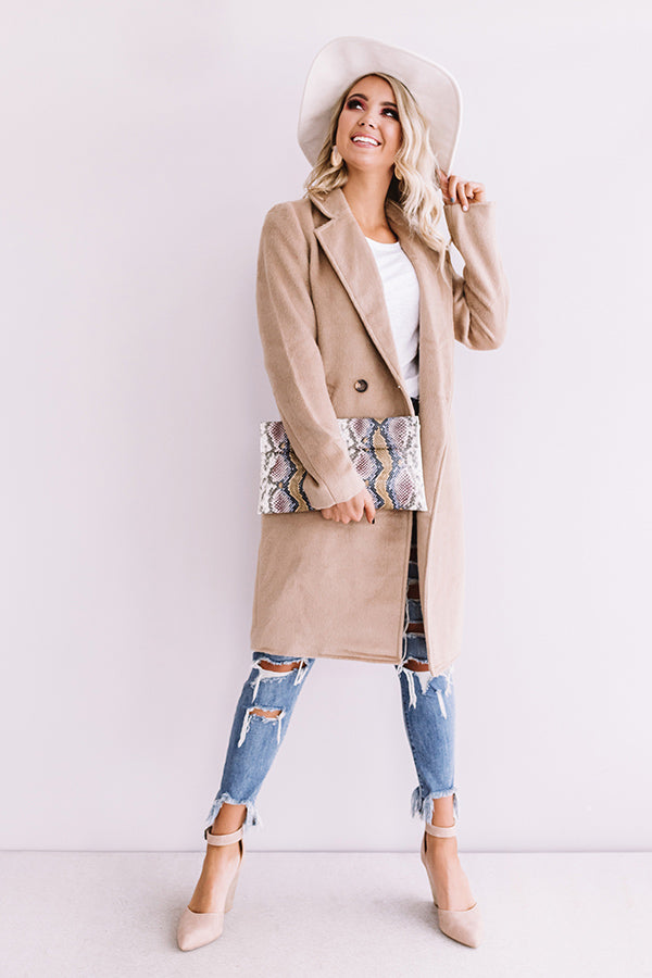Fall Fashion Forward Coat In Taupe Image - 1
