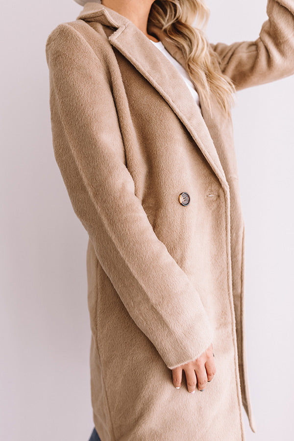 Fall Fashion Forward Coat In Taupe Image - 5
