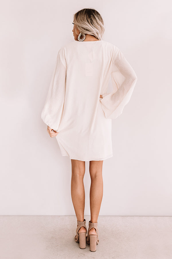 Date Night Out Shift Dress In Cream – Impressions Online Boutique