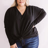 True Wanderlust Ribbed Shift Top In Black Curves Image - 1