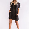 Holding Hands Babydoll Dress In Black Image - 1
