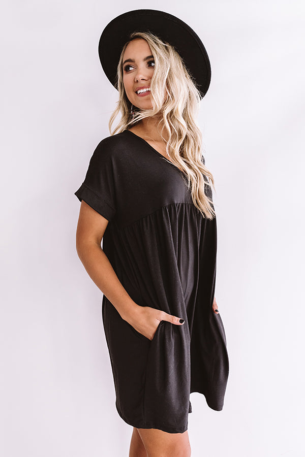 Holding Hands Babydoll Dress In Black • Impressions Online Boutique