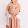 Weekend In The Hamptons Babydoll Dress in Light Rustic Rose Image - 1