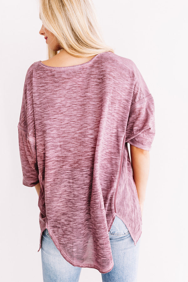 Cool And Collected Shift Top In Violet Image - 5
